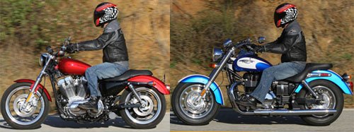 2012 Harley-Davidson Sportster SuperLow vs. Triumph America