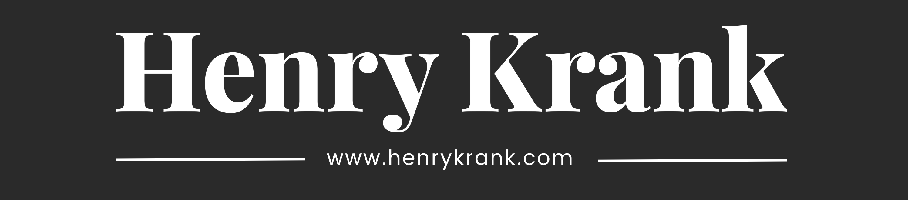 Henry Krank Header