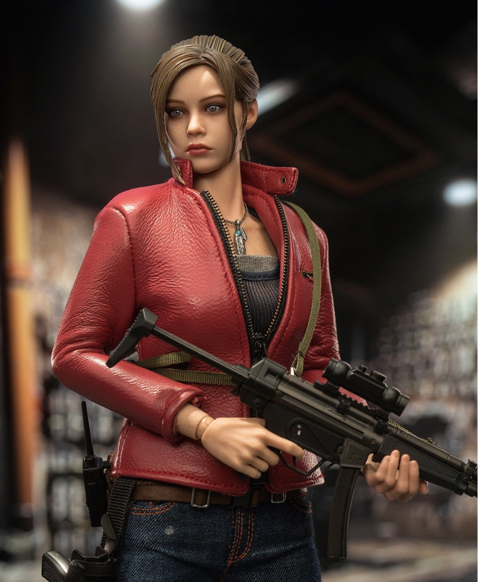 DAMTOYS DMS031 Claire Redfield Resident Evil 2 1/6 Action Figure New Ready  Ship