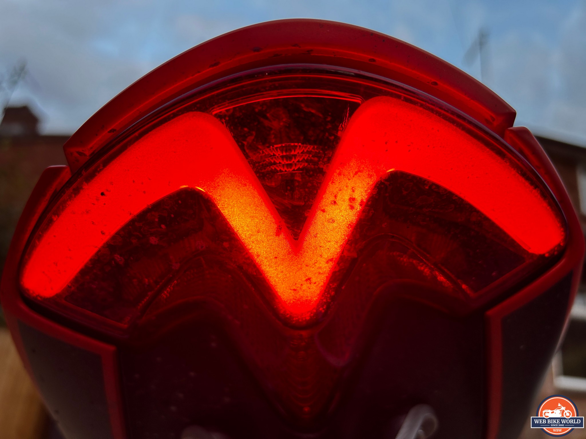 Closeup of the LED taillights