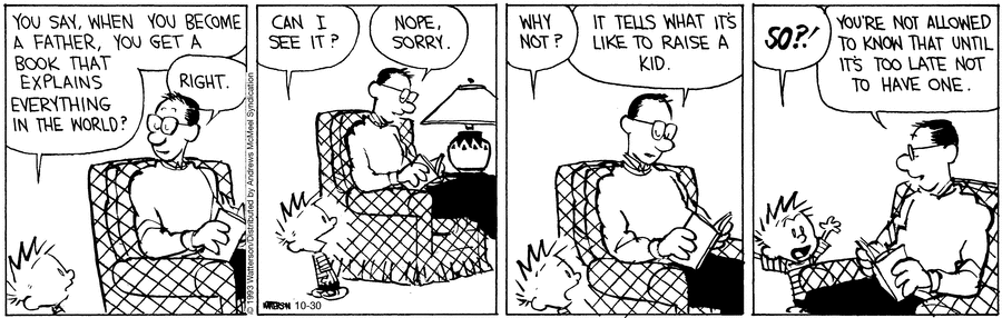 Calvin and Hobbes Comic Strip for October 30, 2023 