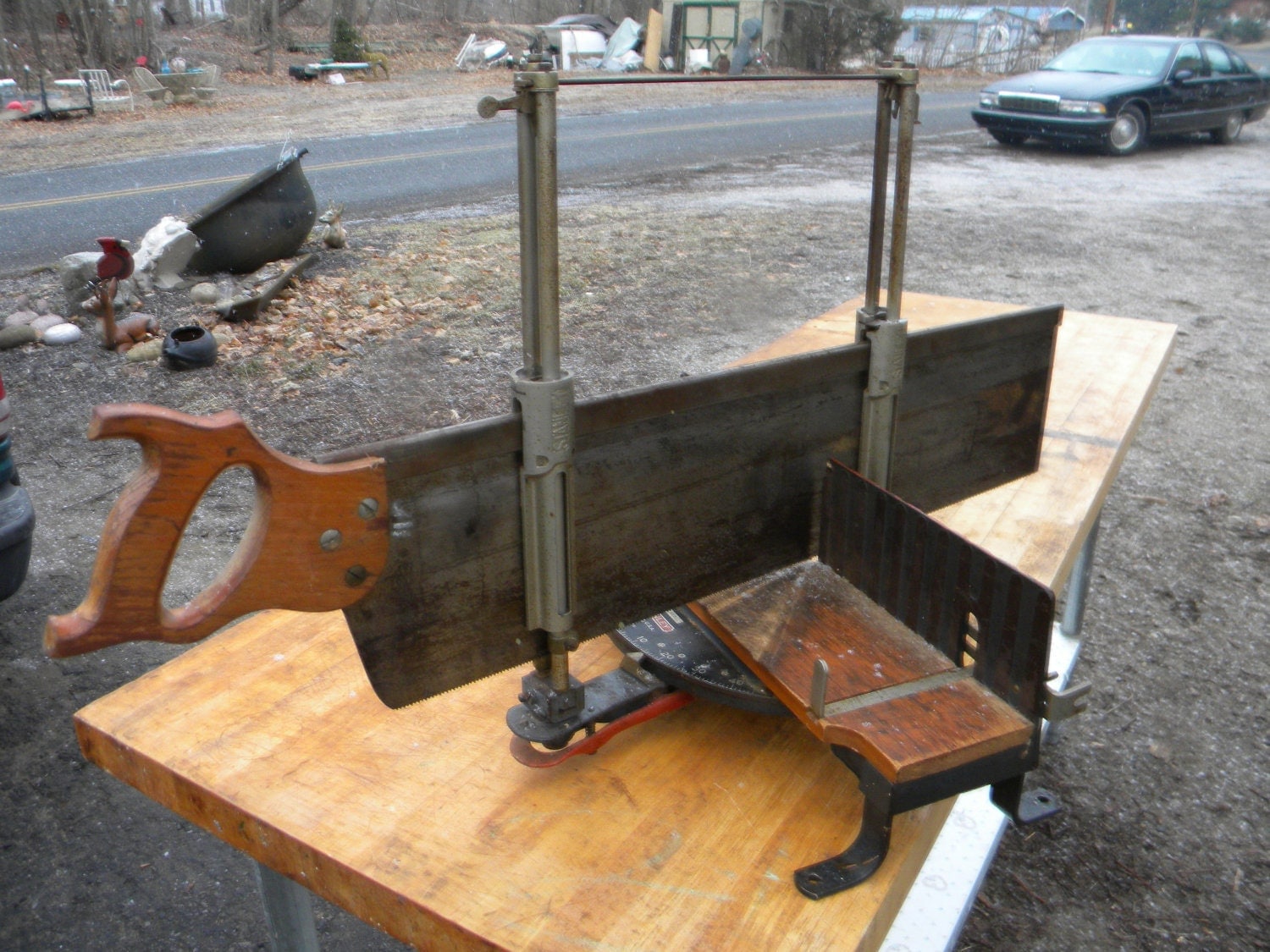 old hand saws miter