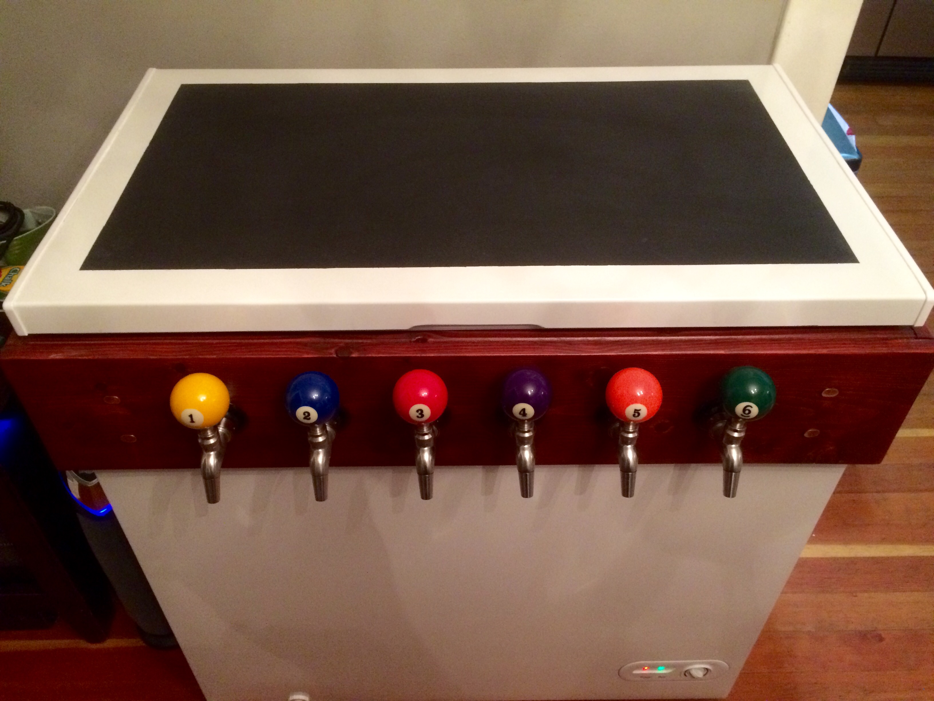 6 tap keezer