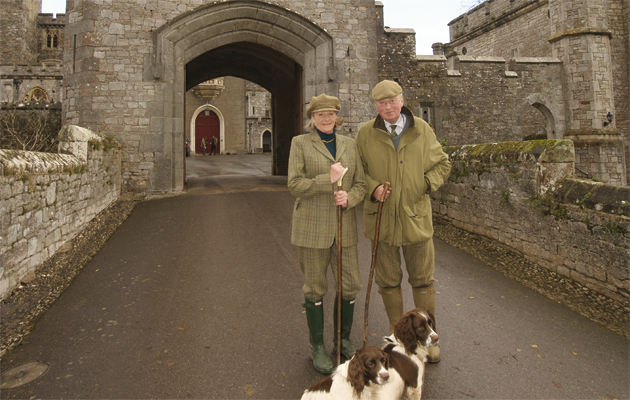The Earl and Countess of Devon at Powderham Castle, one of the 50 best sporting estates