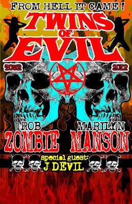 Horns+Up+Rocks+Twins+Of+Evil+Rob+Zombie+Marilyn+Manson+Tour+Poster