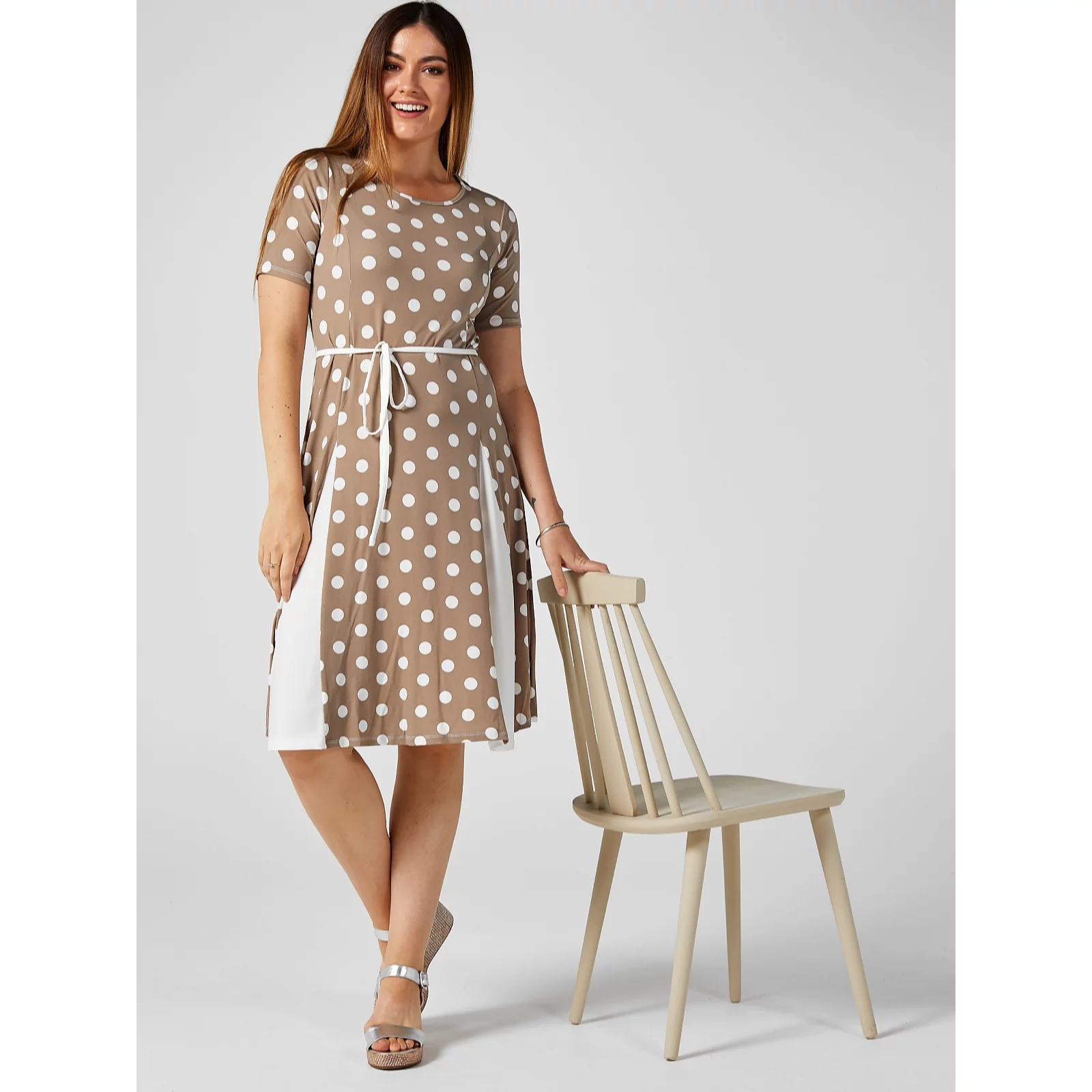 Nina leonard best sale midi dress