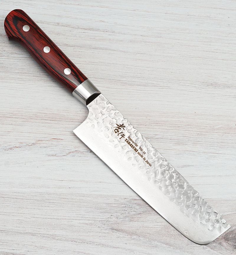 Sakai Takayuki 33 Layer Damascus Nakiri 165mm (6.5) - Japanese Chef Knives