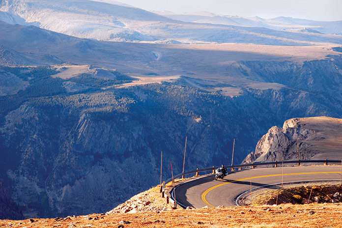 50 Best Motorcycle Roads in America 50. Beartooth Highway (Wyoming, Montana / 69 miles)