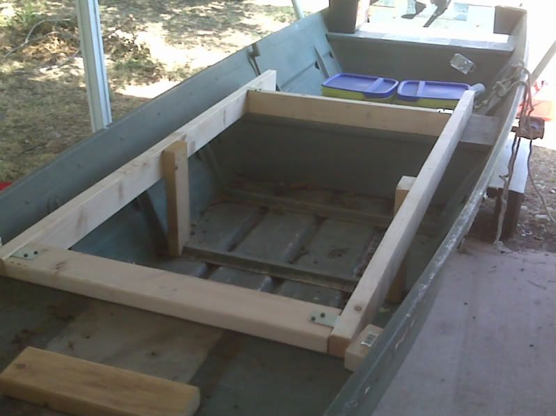 Jon Boat Casting Deck / Platform DIY Aluminum & PVC (No Wood = No
