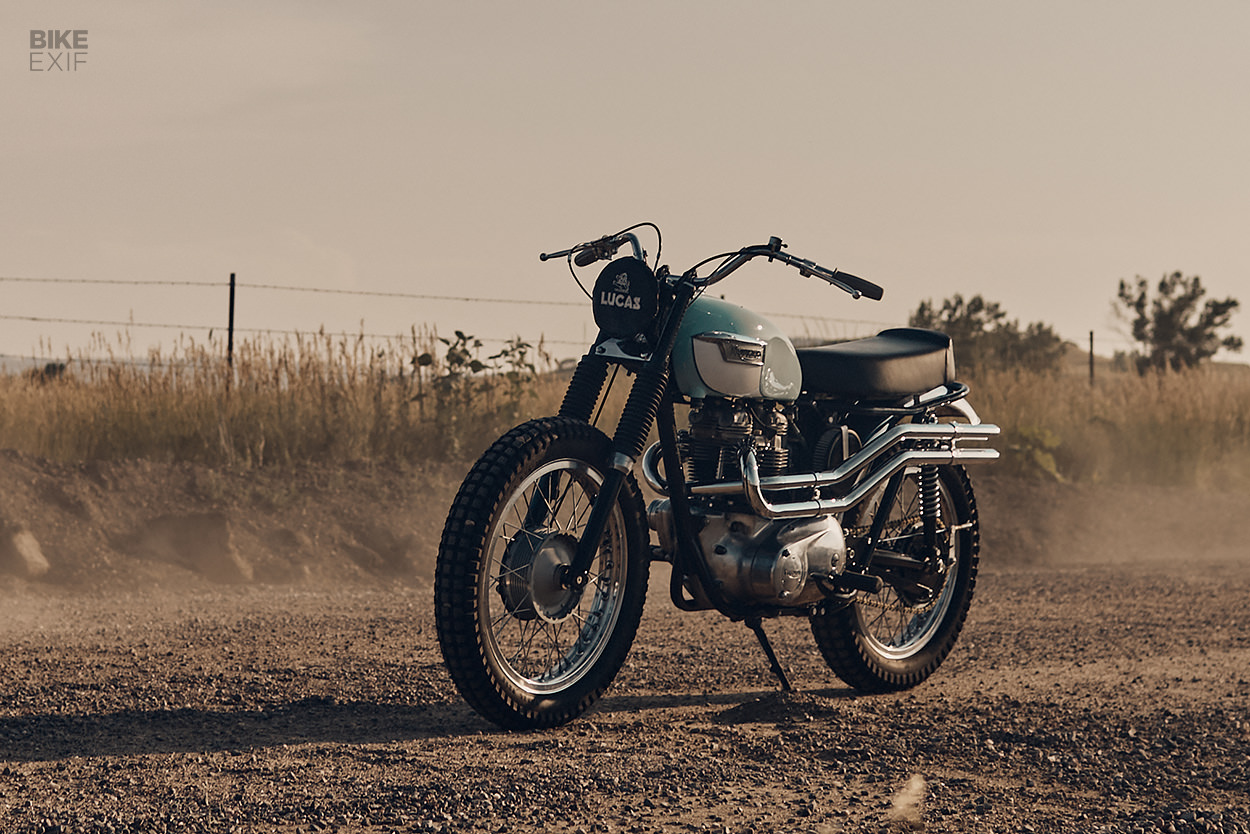 Triumph TR6 desert sled by Hello Engine