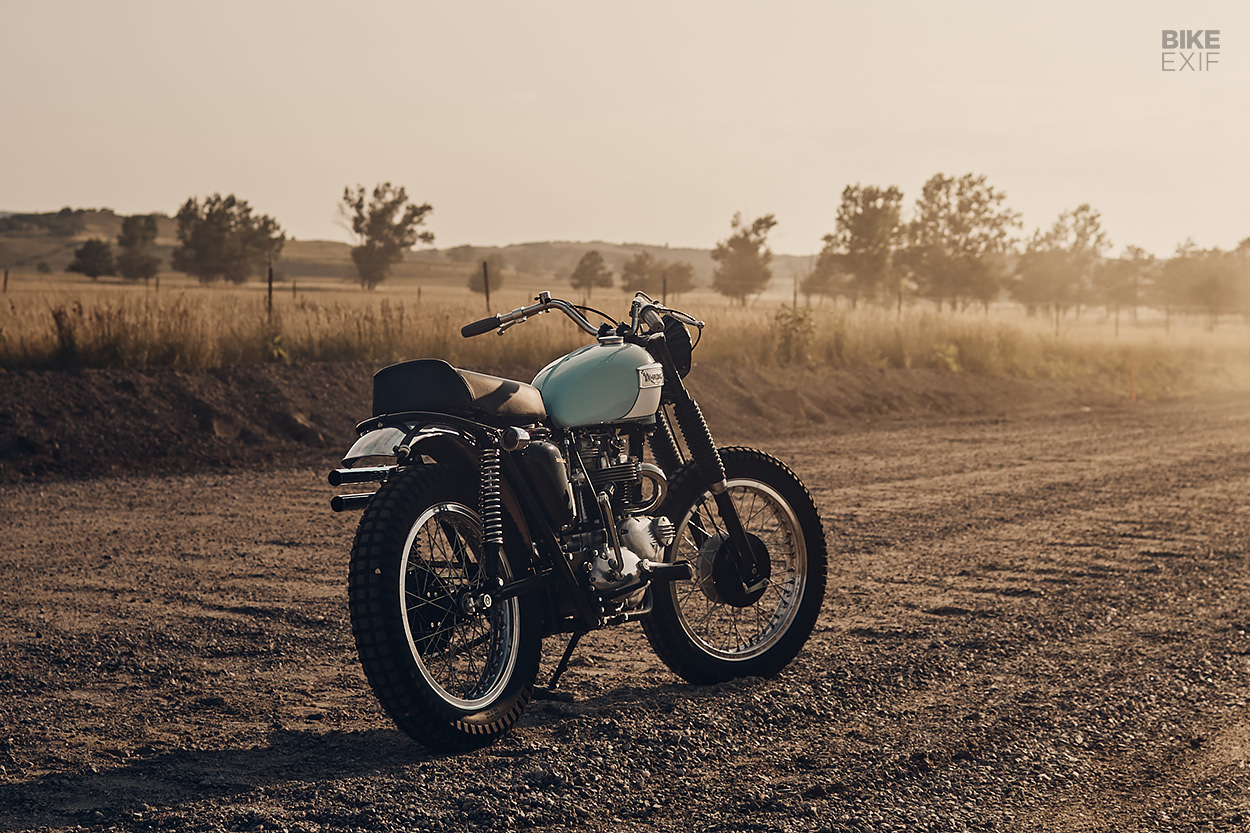 Triumph TR6 desert sled by Hello Engine