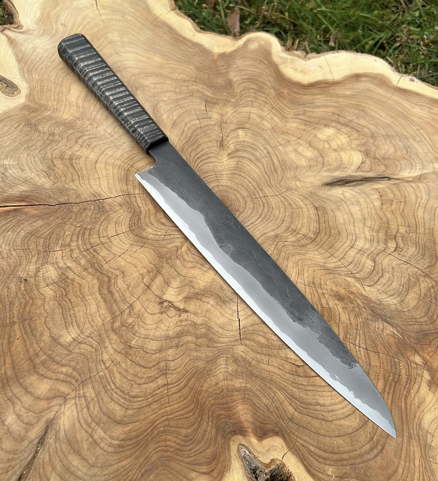 Father Time [Gold] - 210mm (8.25in) Sunray Damascus Gyuto Chef