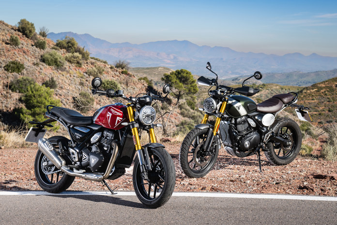 2024 Triumph Speed 400 and Scrambler 400 X