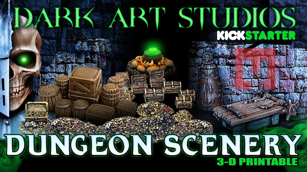 Dungeon Scenery KS Live Now! – Printable STLs