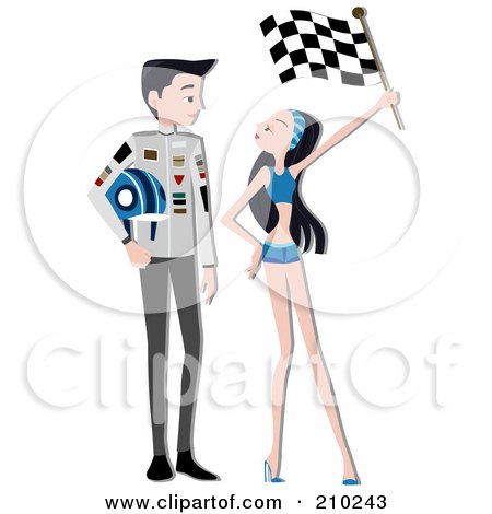 210243-Royalty-Free-RF-Clipart-Illustration-Of-A-Racer-Flirting-With-A-Flag-Girl.jpg