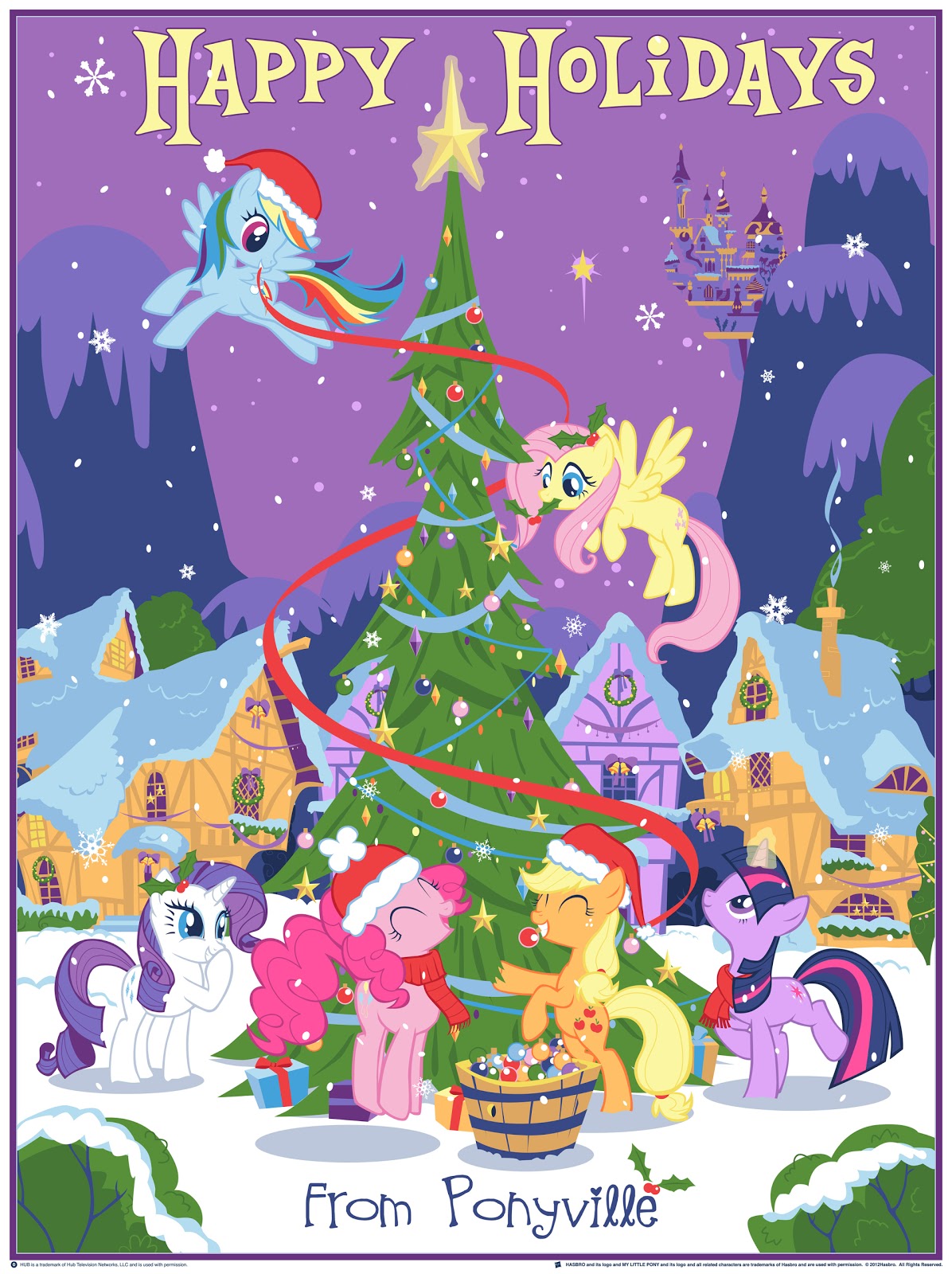 DHM-MLP-Our+Pony+Christmas+Tree_inside_the_rock_poster_frame.jpg