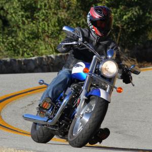 2012 Triumph America Cornering