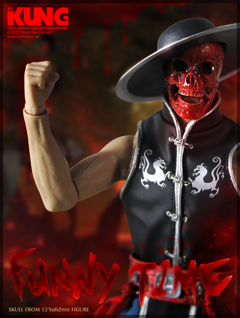 Mortal Kombat 9 Scorpion 1/6 12” Action figure World Box Skull
