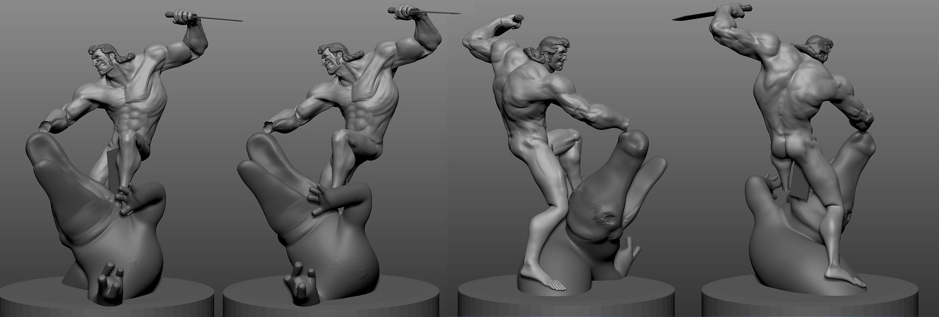 brock_vs_croc_sculpt_wip_1_by_Ralph_Sutter.jpg