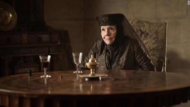 Rigg found fame with a new generation of fans as Lady Olenna Tyrell in "Game of Thrones."