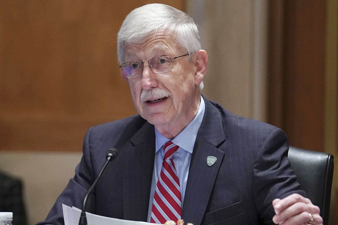 Francis Collins testifies before a congressional subcommittee.