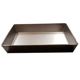 Matfer 455001 Blue Steel Oven Baking Sheet with Straight Edges Black