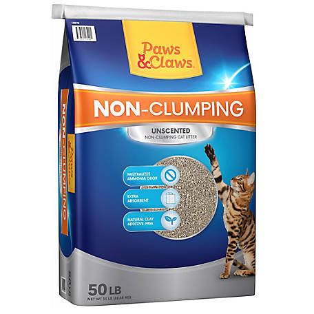 Paws & Claws Non Clumping Cat Litter, 50 lb.