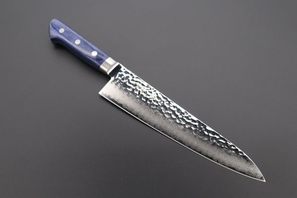 JCK Natures Blue Clouds Series Blue Steel No.2 Nashiji Bunka Knife Set