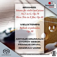 Brahms: Violin Sonata No. 1, Horn Trio - Trio Grumiaux