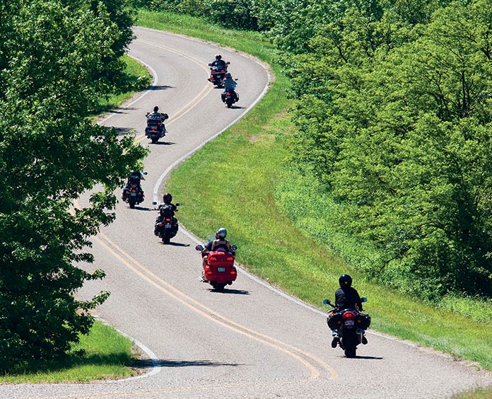 50 Best Motorcycle Roads in America 4. Talimena National Scenic Byway (Arkansas, Oklahoma / 54 miles)