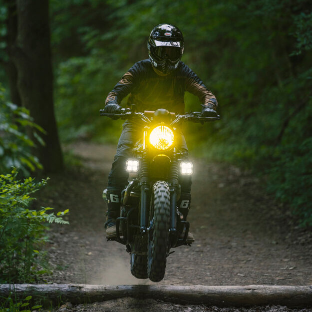 Modified Triumph Street Scrambler by Bunker Custom Cycles