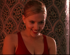 A-Young-Scarlett-johansson-Shakes-Her-Head-No-In-a-Classy-Red-Dress.gif