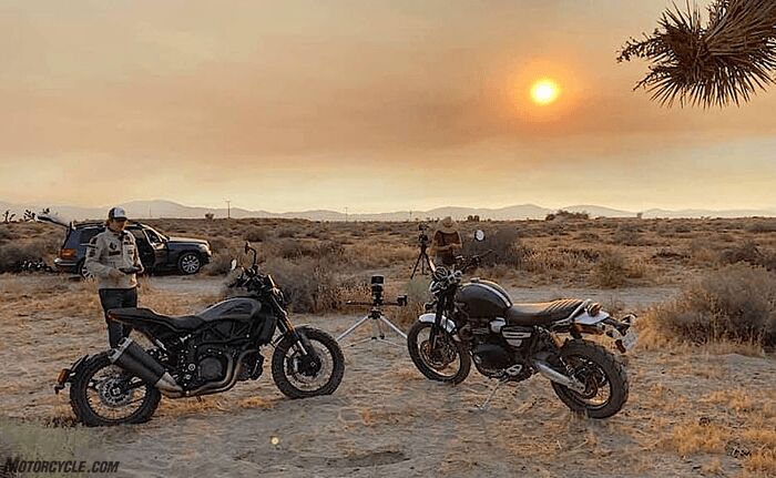 2020 Indian FTR Rally vs. Triumph Scrambler 1200 XC