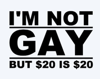 Im Not Gay | Etsy