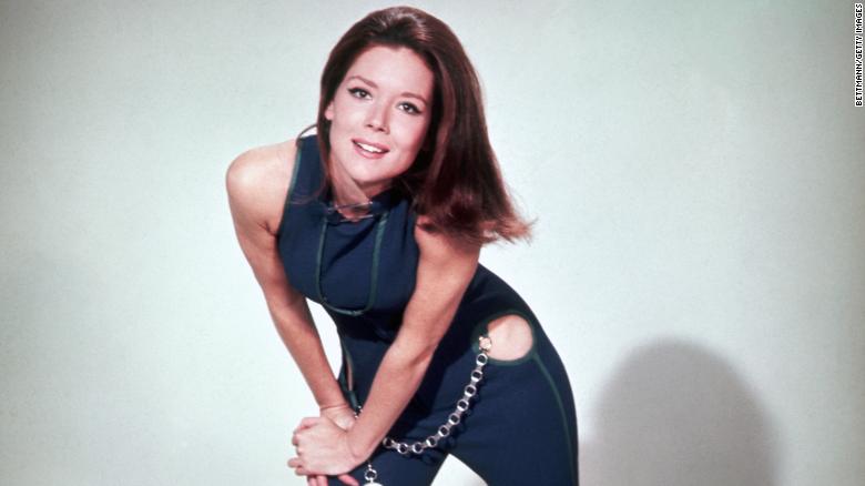 Rigg in 1968 as Emma Peel in television spy series "The Avengers."
