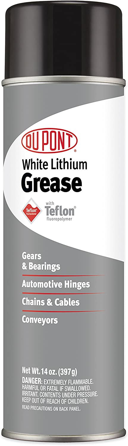 Dupont Teflon White Lithium Aerosol Grease, 10 oz