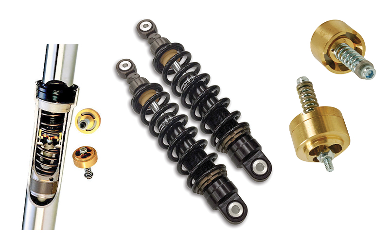 Race Tech's G3-S IFP shocks and fork kit with new springs and Gold Valve Emulators