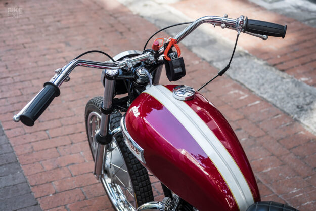 Custom Triumph TR6 with Matchless frame