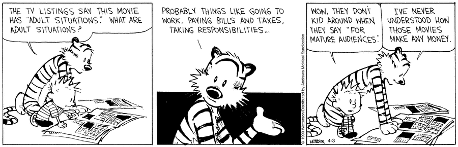 Calvin and Hobbes Comic Strip for April 03, 2023 