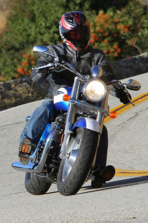 2012 Triumph America Cornering