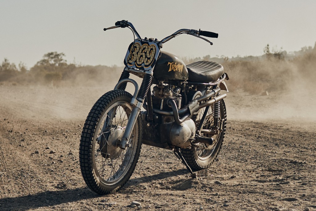 Triumph T100C Desert Sled