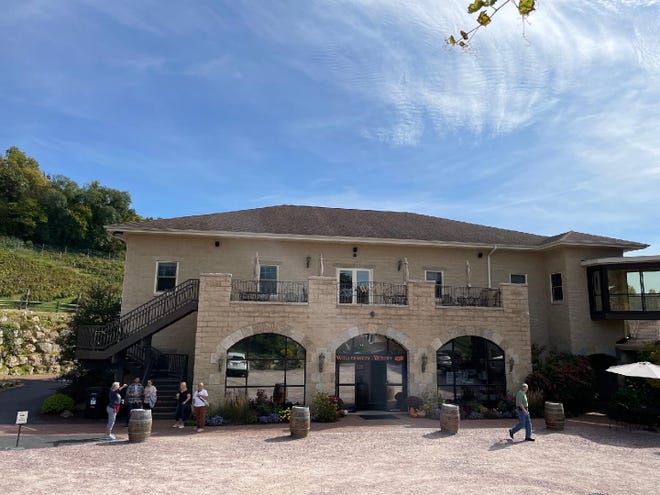 The tasting room and retail space at Wollersheim Winery and Distillery is where visitors start their tours.