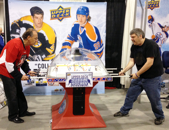 Upper-Deck-Bubble-Hockey-Tournament-Fans-Dr-Brian-Price-Kelvin-Card-Sharks.jpg