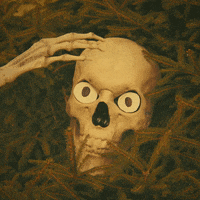 Confused Halloween GIF by This GIF Is Haunted